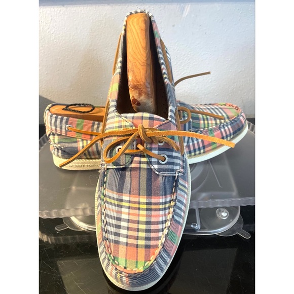 Sperry Other - SPERRY A/O 2-Eye Kick Back WASHED PLAID Boat Shoe Men’s STS22433 12 Medium NEW